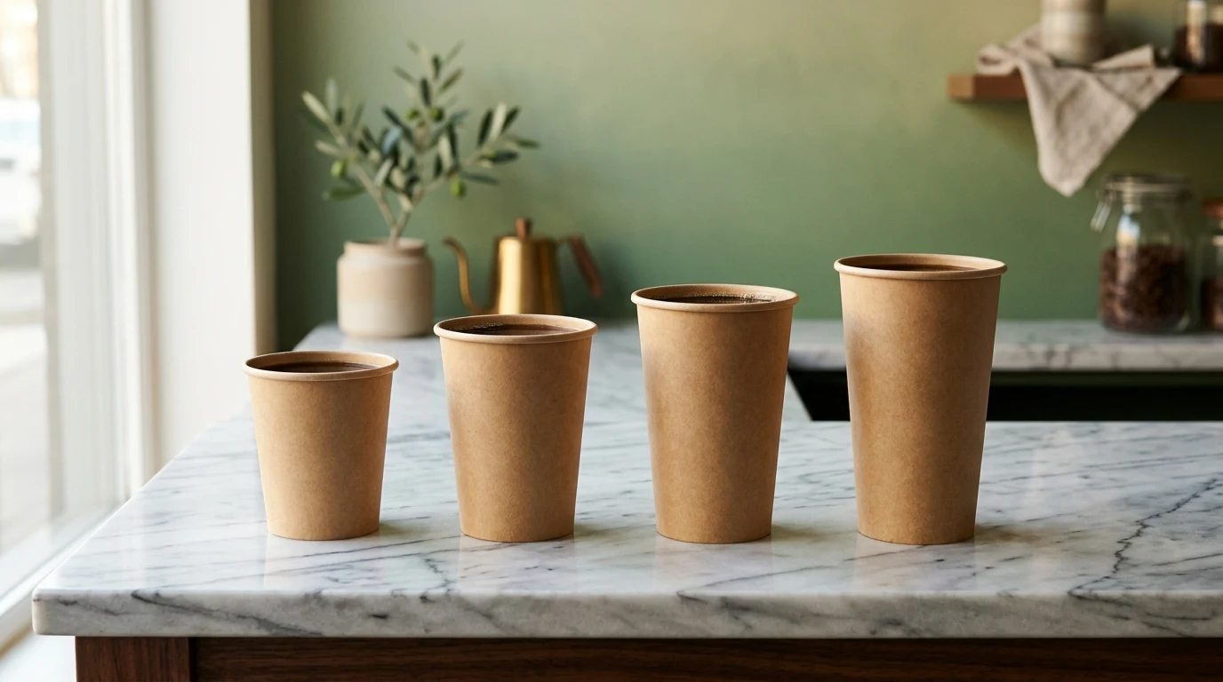 Starbucks Bechergrößen Vergleich - Short 236ml, Tall 354ml, Grande 473ml und Venti 591ml