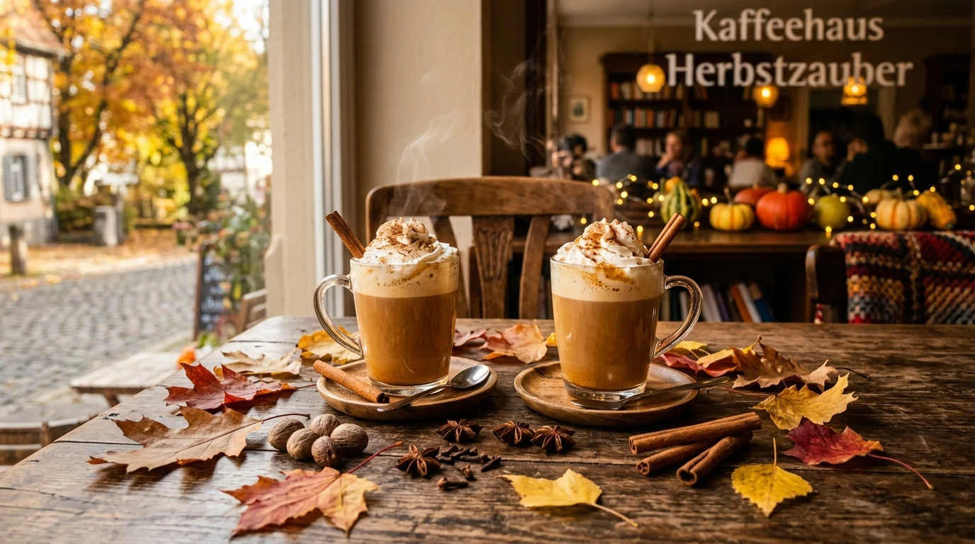 Starbucks Pumpkin Spice Latte in Deutschland mit Zimt, Muskat und Sahnehaube
