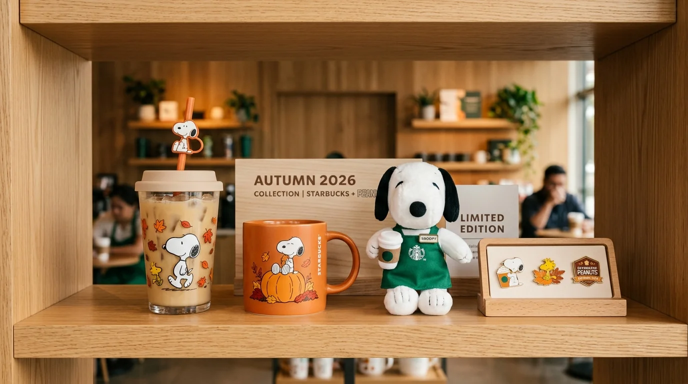 Starbucks x Peanuts Snoopy Herbst Merchandise Kollektion 2026 Deutschland